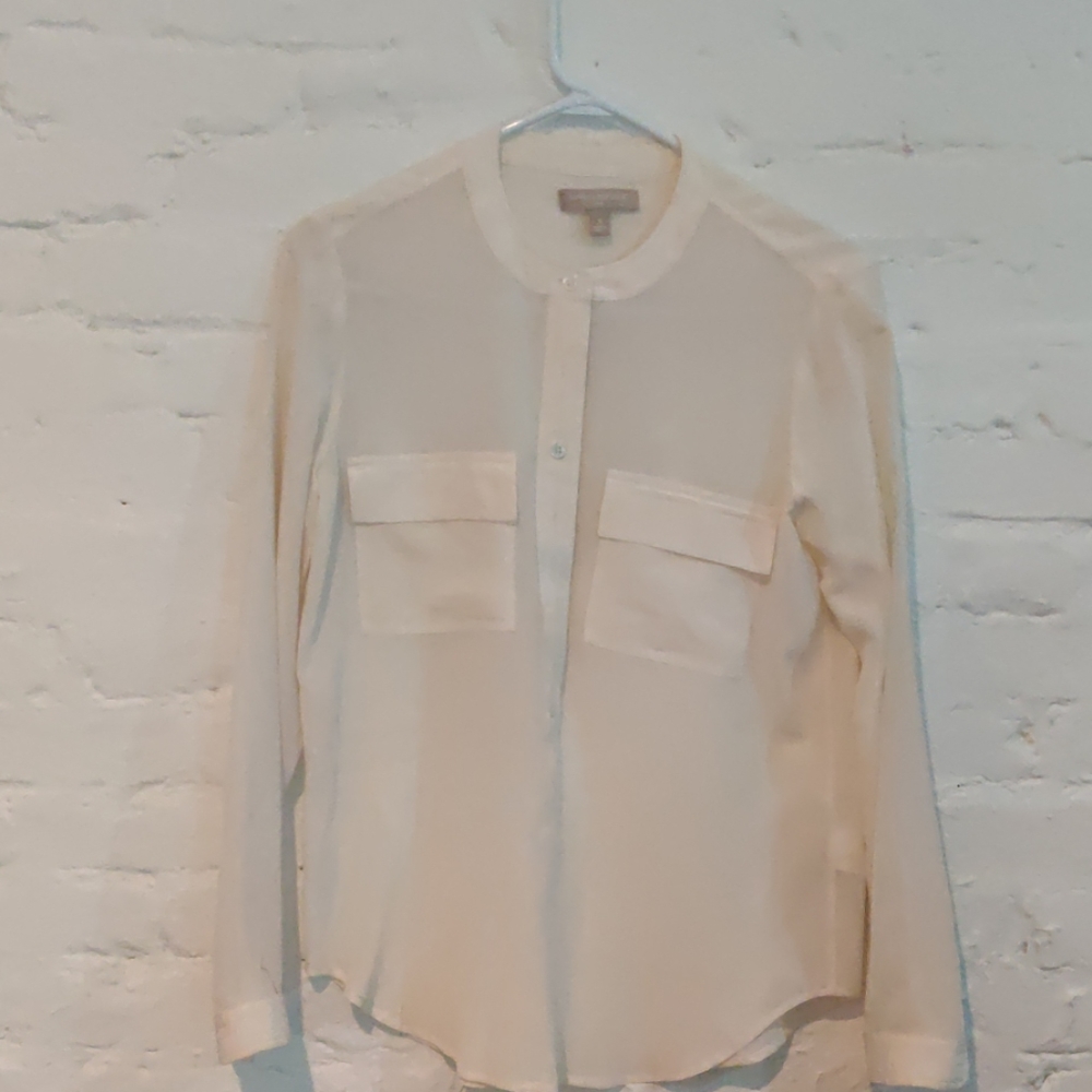 Banana Republic 100% Silk Tunic Shirt